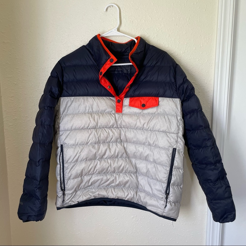 Womens Eddie Bauer Down Snap Mock